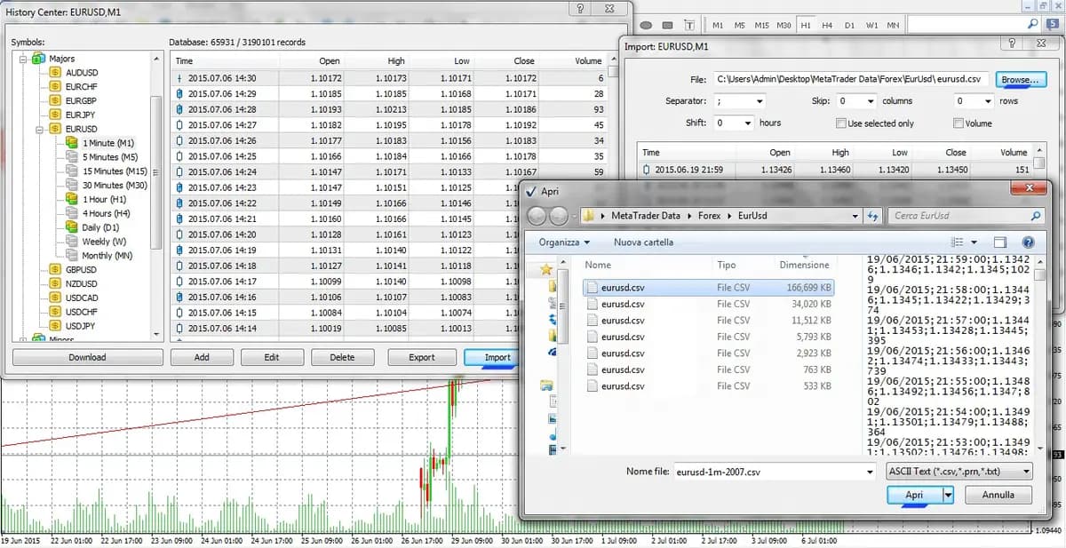 Step 3: select data to import