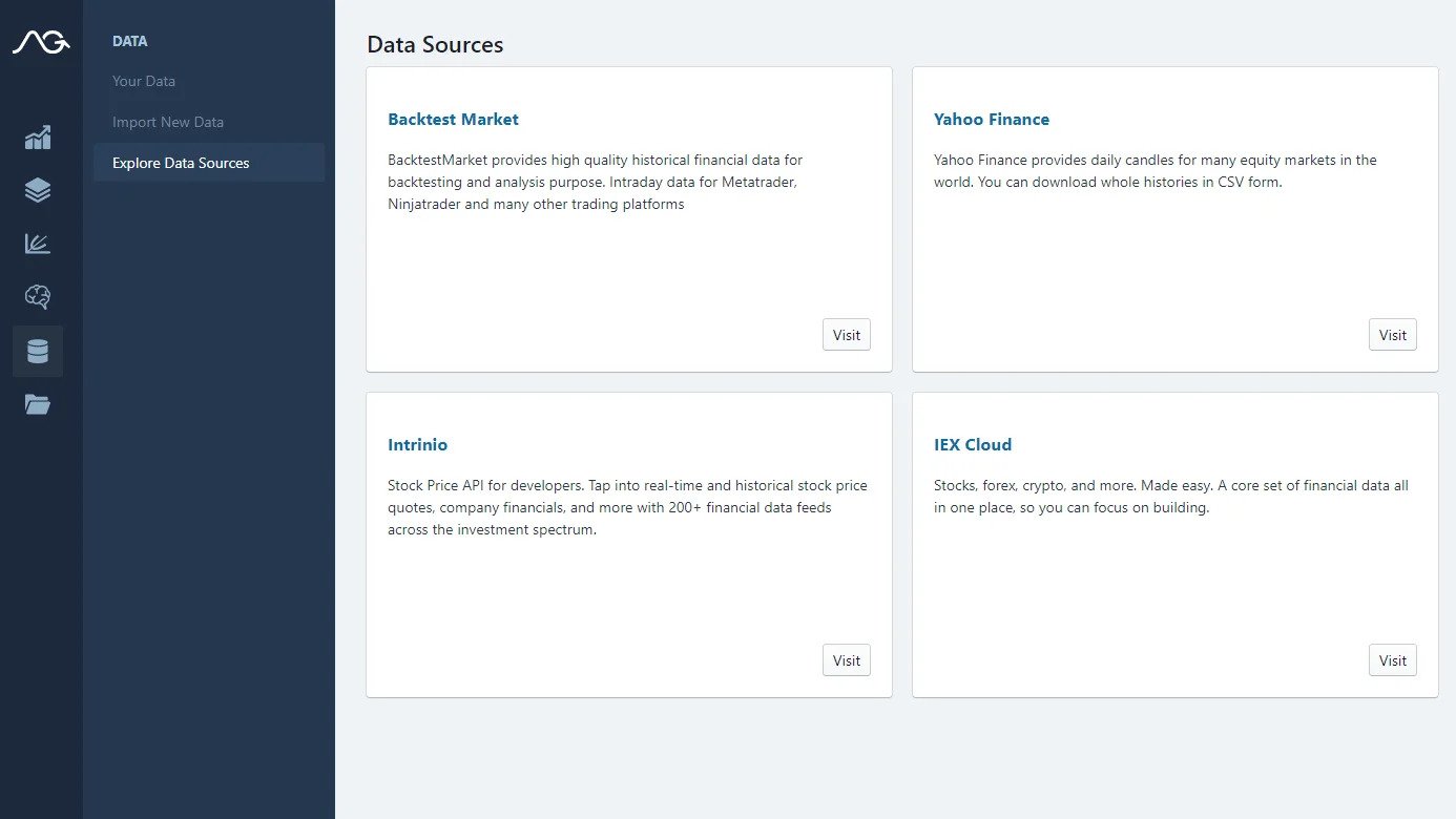 Import Data with AlgoGen