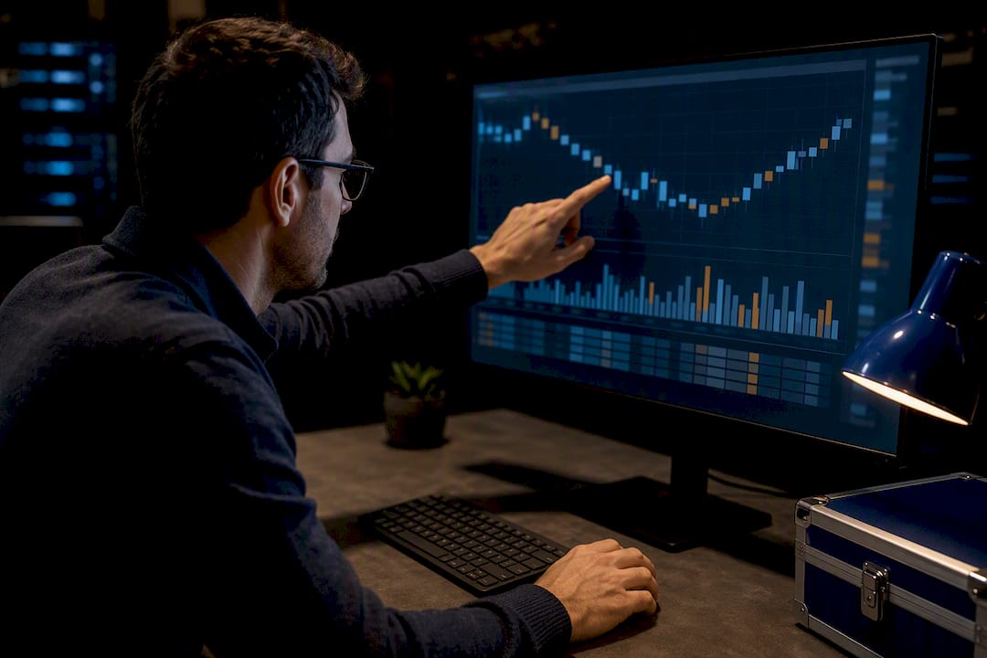 Quant researcher auditing minute-bar data