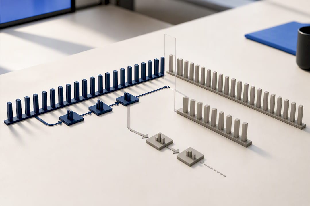 Illustration of real-time data cutoff