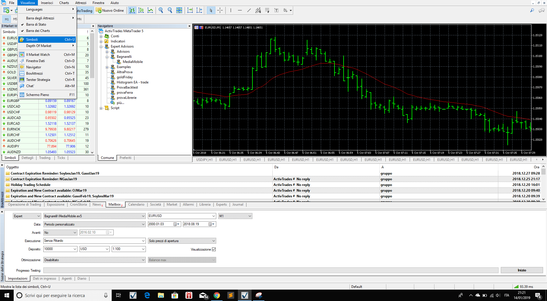 How to load data in MT5